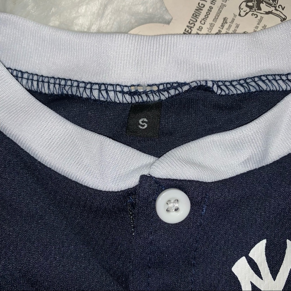 Yankees Navy Dog Jersey Sz small - Picture 5 of 7